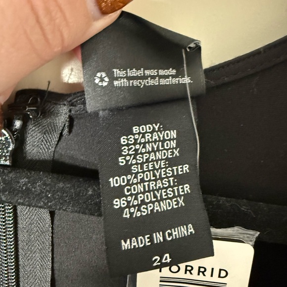 NWT Torrid x Sylvia Mollie Black Ponte Sequin Jumpsuit Plus Size 24W - Picture 6 of 11